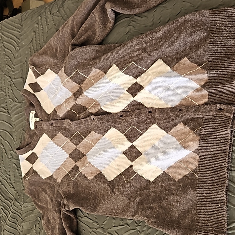 Croft and Barrow Argyle Cardigan